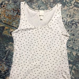 Polka dot tank top